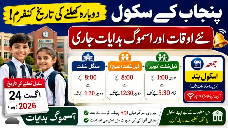 Punjab Schools Reopening Check New Timings, Smog Rules