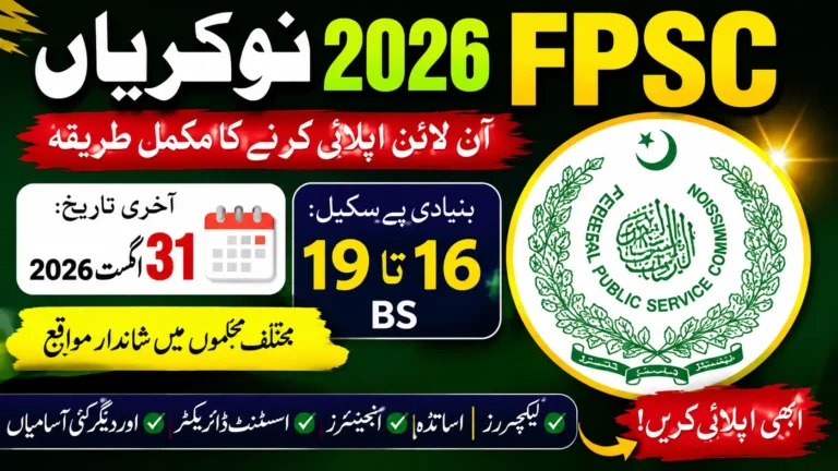 FPSC Jobs 2026 Online Apply Latest Vacancies & Complete Guide